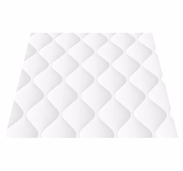 Beyaz pvc halı yumuşak doku - TenStickers