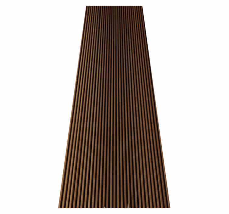 Kahverengi pvc halı ahşap tarzı teak dikey desen - TenStickers