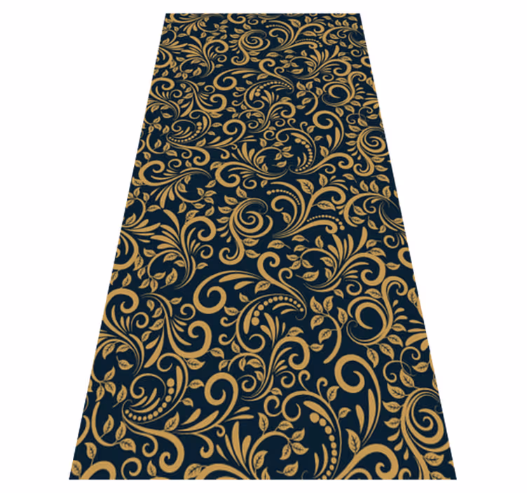 Kahverengi pvc halı versace altın siyah - TenStickers