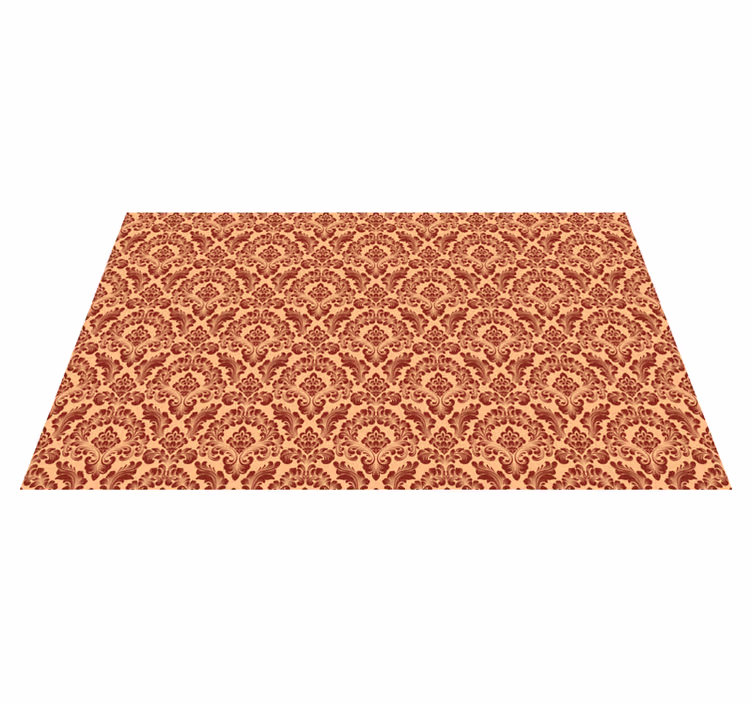 Turuncu pvc halı - kıvrımlı - TenStickers