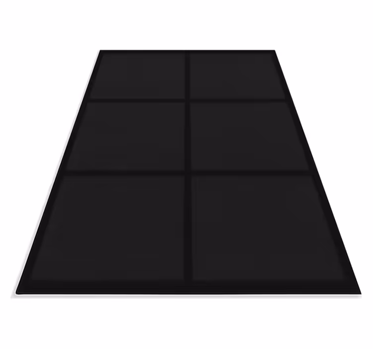 Siyah pvc halı modern blok deseni - TenStickers