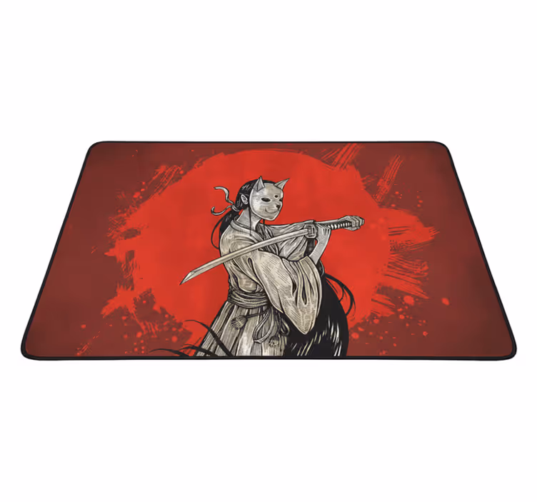 Kırmızı pvc halı anime tabelası - TenStickers