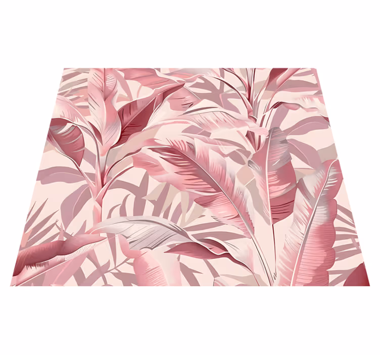 Pembe pvc halı yağmur ormanı - TenStickers