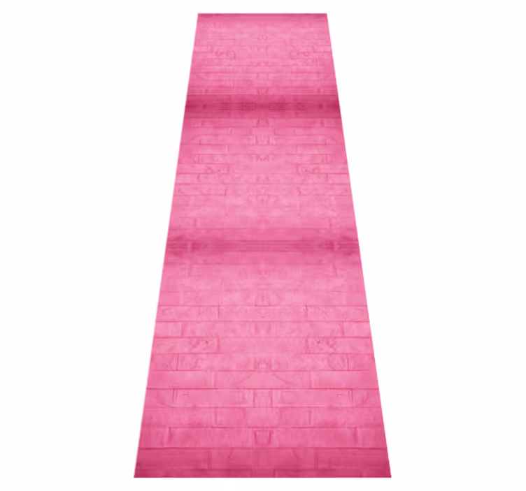 Pembe pvc halı yoğun pembe tuğla deseni - TenStickers