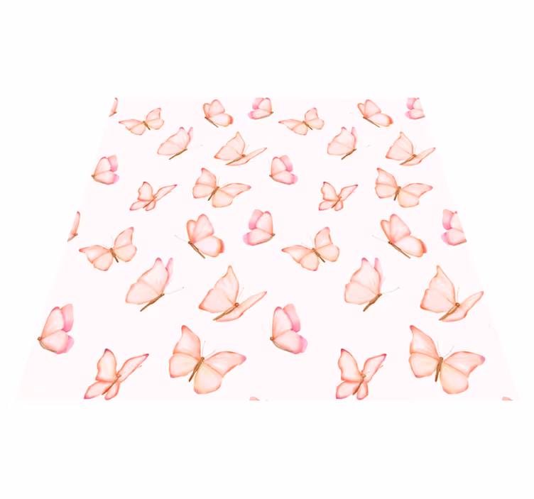 Pembe pvc halı - pembe desen - TenStickers