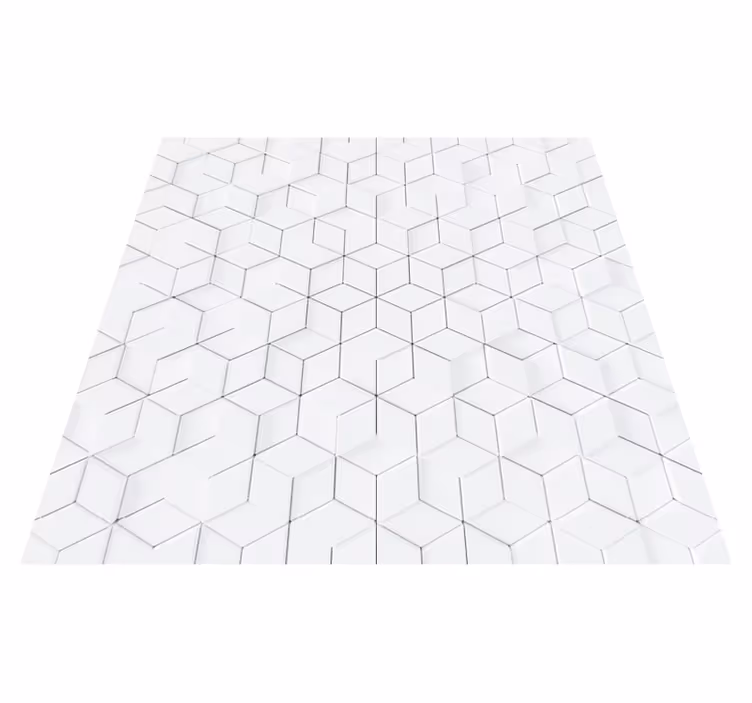 Basit geometrik vinil halı - TenStickers