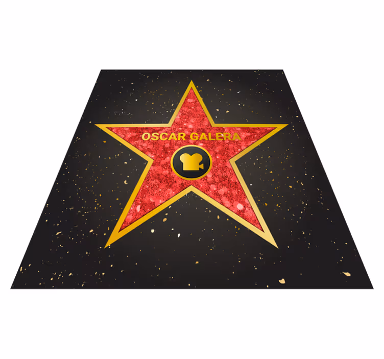 Kişiselleştirilebilir hollywood yıldızı vinil halı - TenStickers