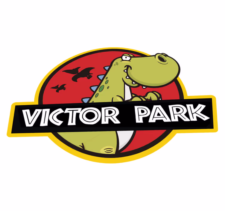 Personnalised jurassic park çocuklar vinil halı - TenStickers