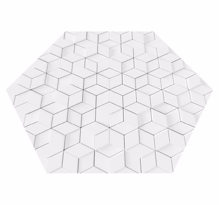 Vinil halı geometrik kabartma etkisi - TenStickers
