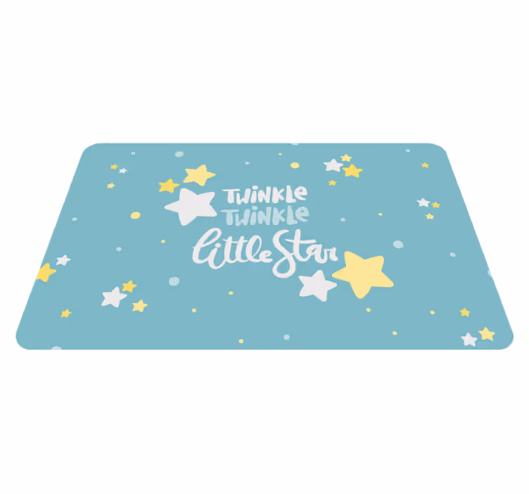 Harika yıldız twinkles vinil halı - TenStickers