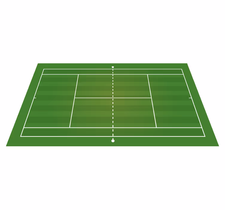 Muhteşem tenis sahası genç vinil halı - TenStickers