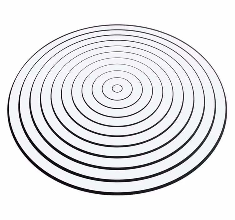Minimalist vinil halı ses dalgaları - TenStickers