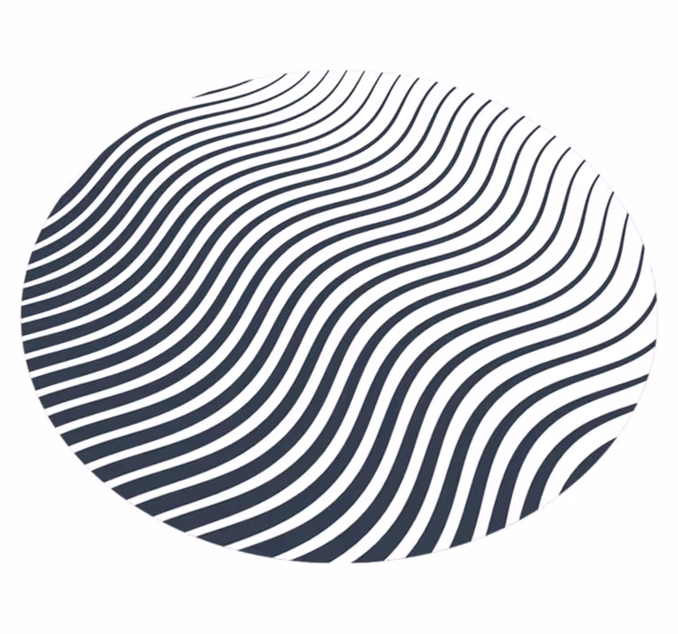 Minimalist vinil halı organik çizgiler - TenStickers