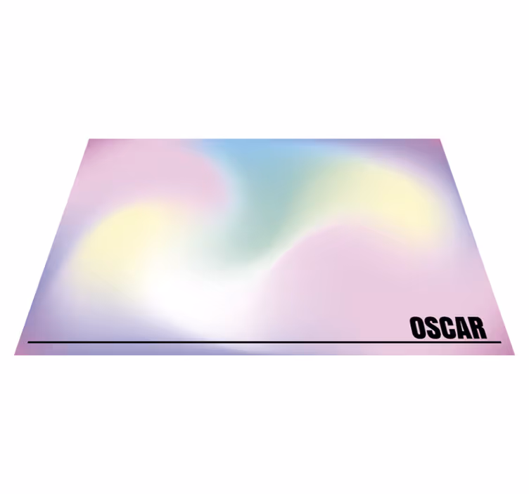 özelleştirilebilir degrade isimlerle pvc halı - TenStickers