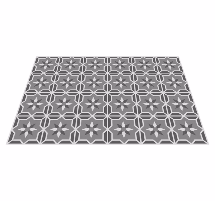 Yumuşak gri arka plan ile geometrik vinil mat - TenStickers