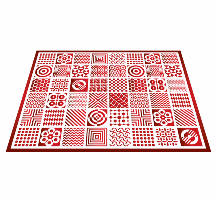Muhteşem renkli fayans vinil kilim - TenStickers