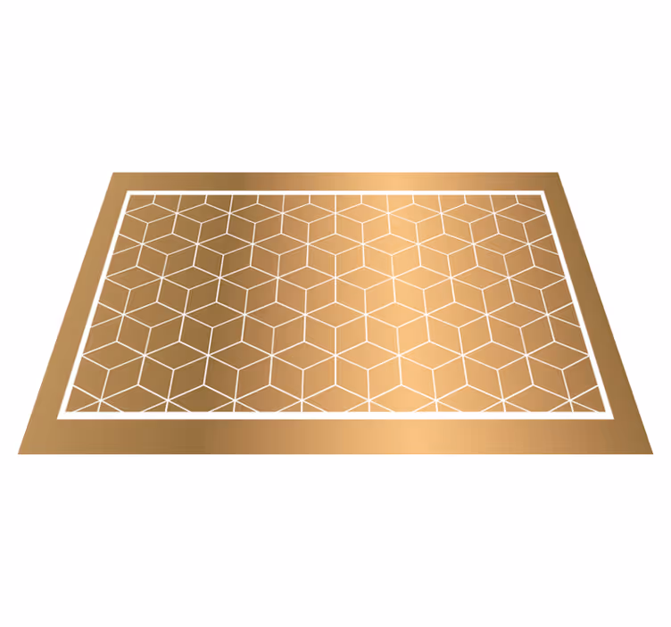 Muhteşem küpler geometrik vinil halı - TenStickers