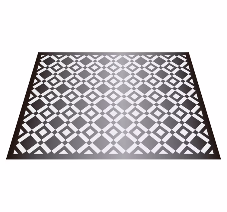 şaşırtıcı fayans geometrik vinil halı - TenStickers