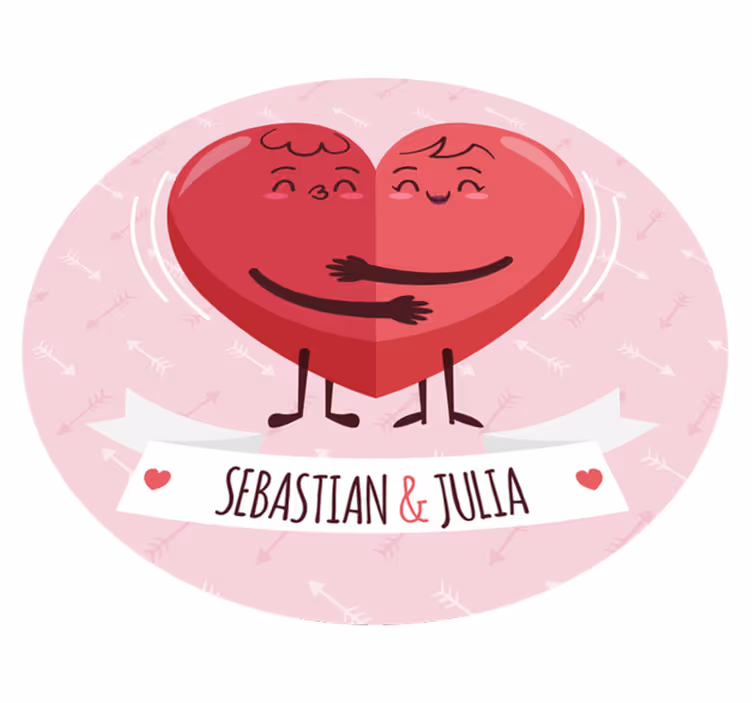 Kalpleri vinil halı adı ile sarılma - TenStickers