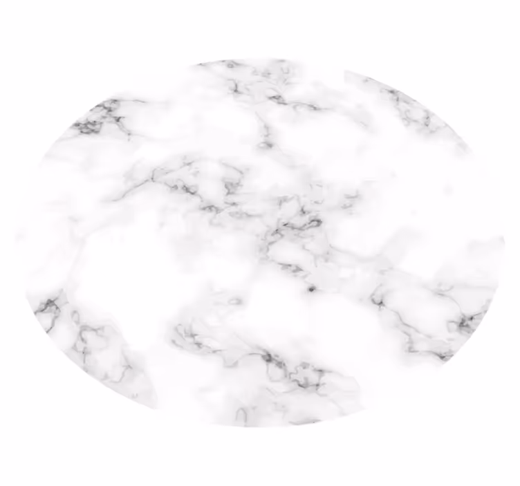 Mermer daire minimal vinil halı - TenStickers