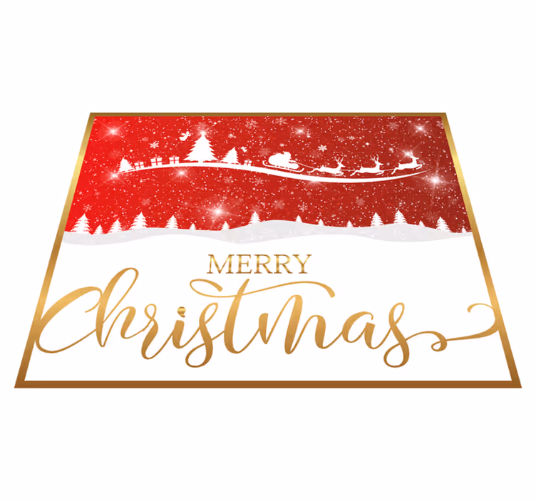 Noel dalgası vinil oturma odası halısı - TenStickers