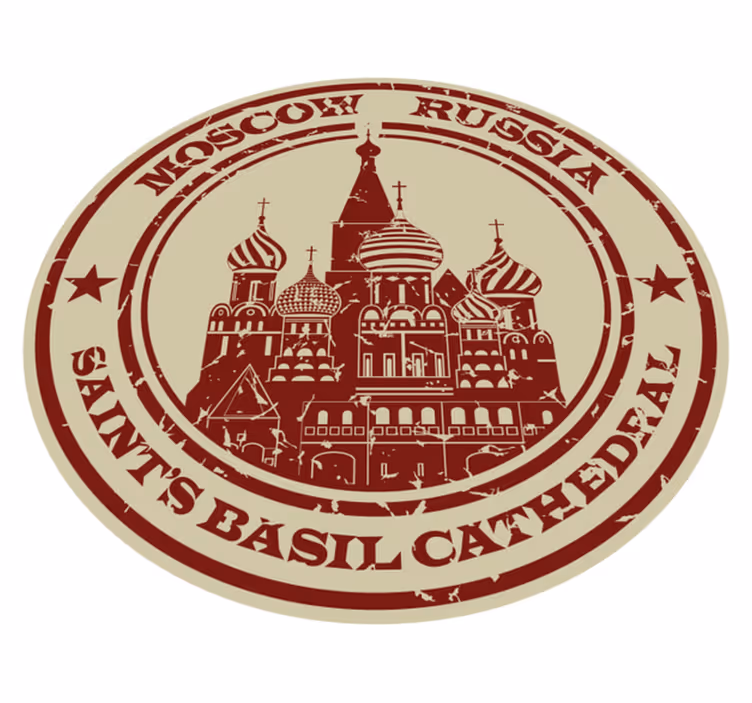 Moskova katedrali damga vinil kilim - TenStickers