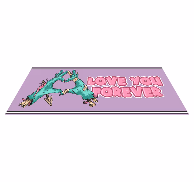 Kanlı eller vinil halı tasarımı - TenStickers