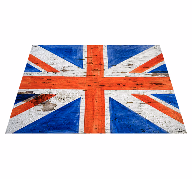 Kentsel stil uk bayrağı modern vinil halı - TenStickers