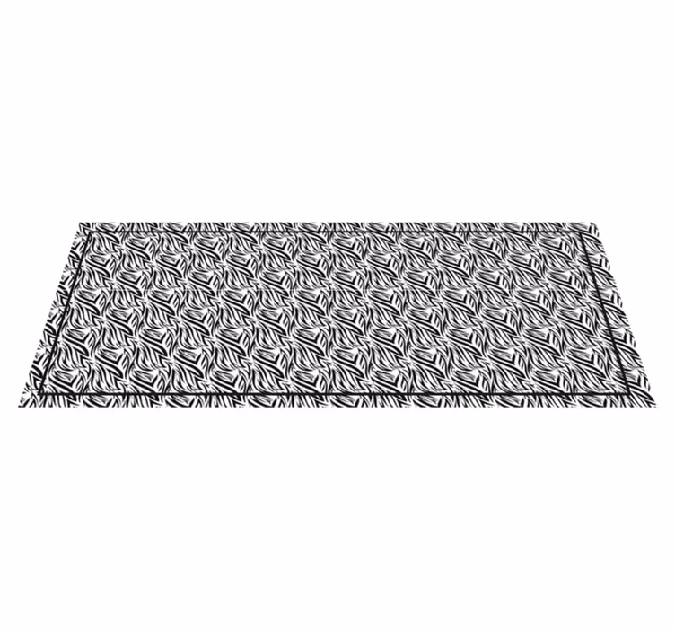 Zebra kıvrımları hayvan baskı pvc halı - TenStickers