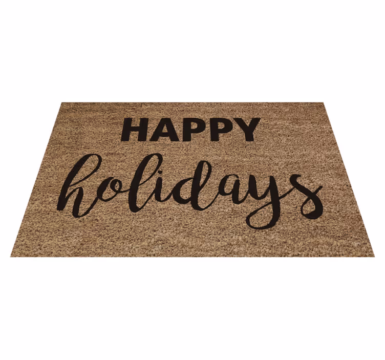 şenlikli tebrik paspas Noel pvc halı - TenStickers