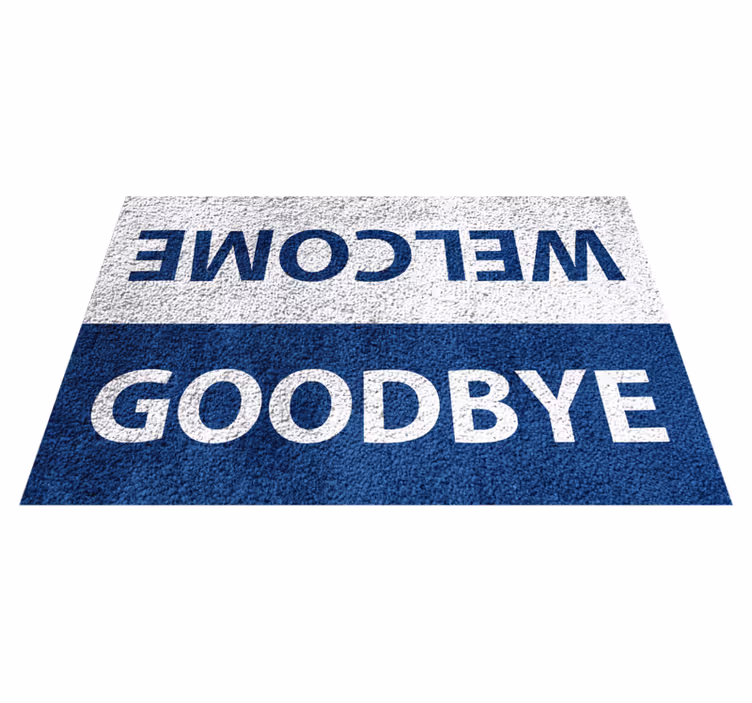 Hoşgeldin ve hoşçakal vinil halı - TenStickers