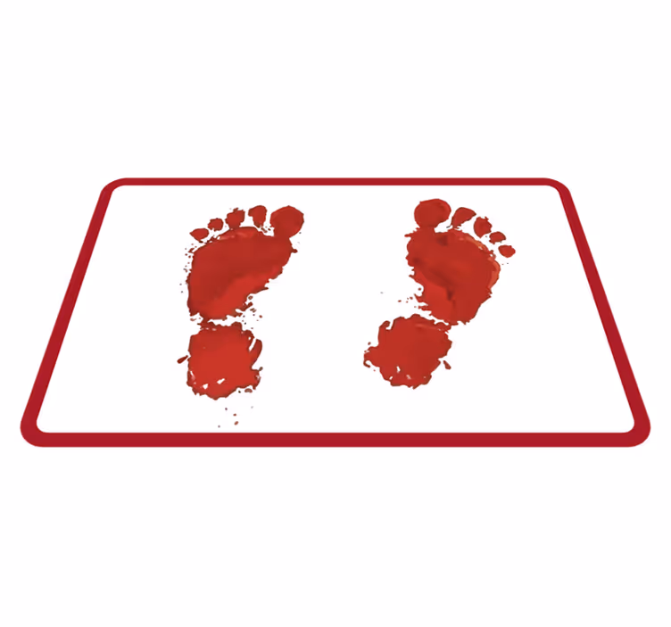 Kanlı ayak izleri cadılar bayramı kilimleri - TenStickers