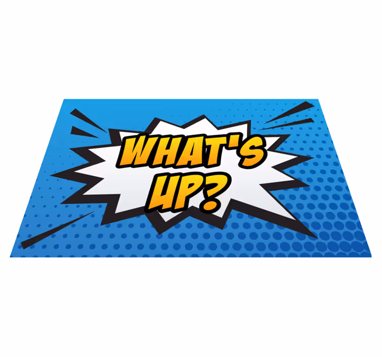 Komik patlama ifadesi oyunlar pvc halı - TenStickers