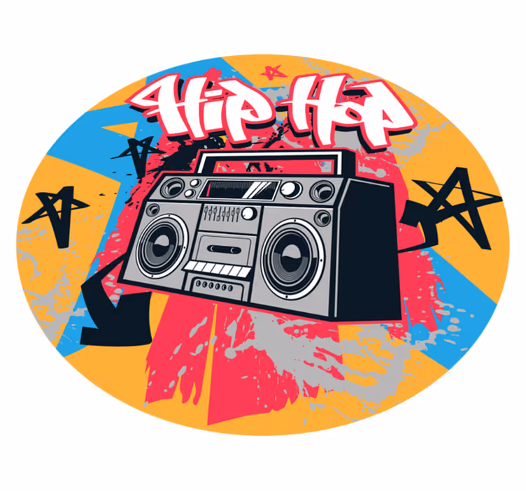 Hip hop dansçı yatak odası halısı - TenStickers