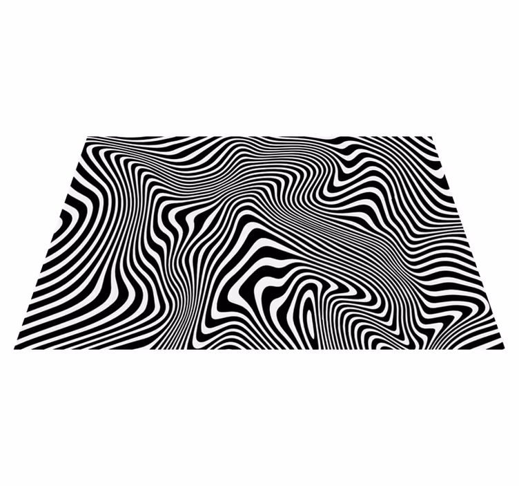 Zebra desenli hayvan vinil halı - TenStickers
