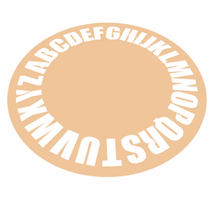 çocuklar için vinil halı vintage alfabe - TenStickers