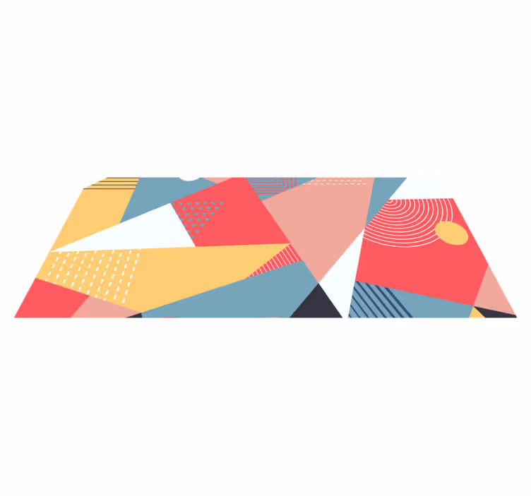 Geometrik renkli modern halı - TenStickers