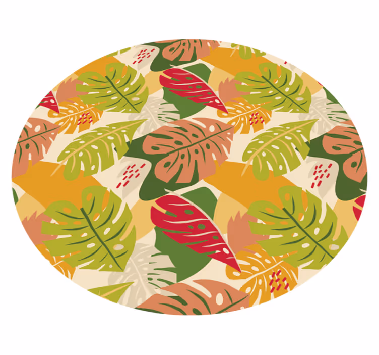 Alternatif grafik monstera tasarımı doğa kilim - TenStickers