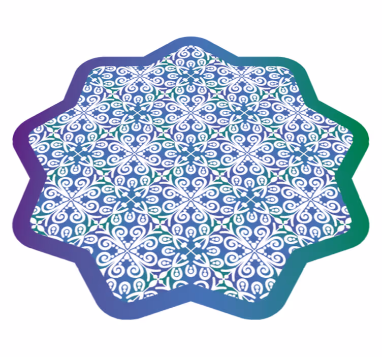 Etnik desen renkli etnik halı - TenStickers