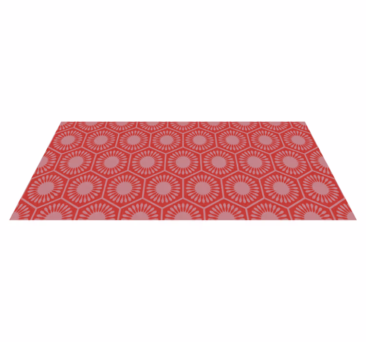 Dairesel motif topluluğu geometrik pvc halı - TenStickers