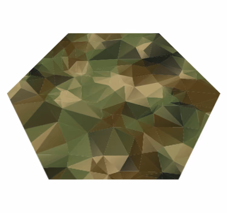 Geometrik kamuflaj vinil halı - TenStickers