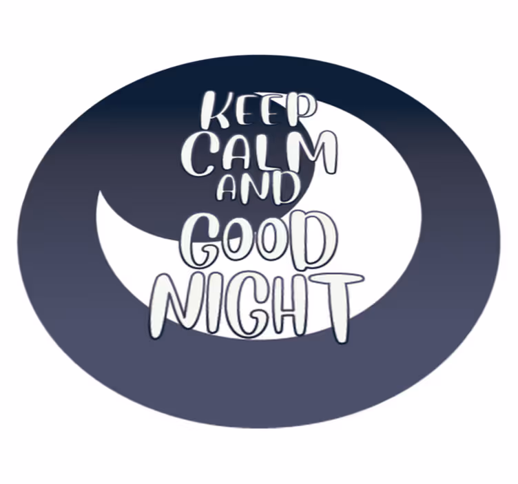 Sakin ol ve özel halıyı uyu - TenStickers