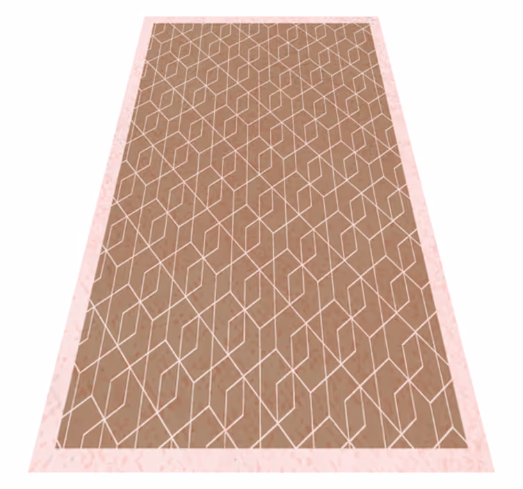 Geometrik basitlik geometrik pvc halı - TenStickers