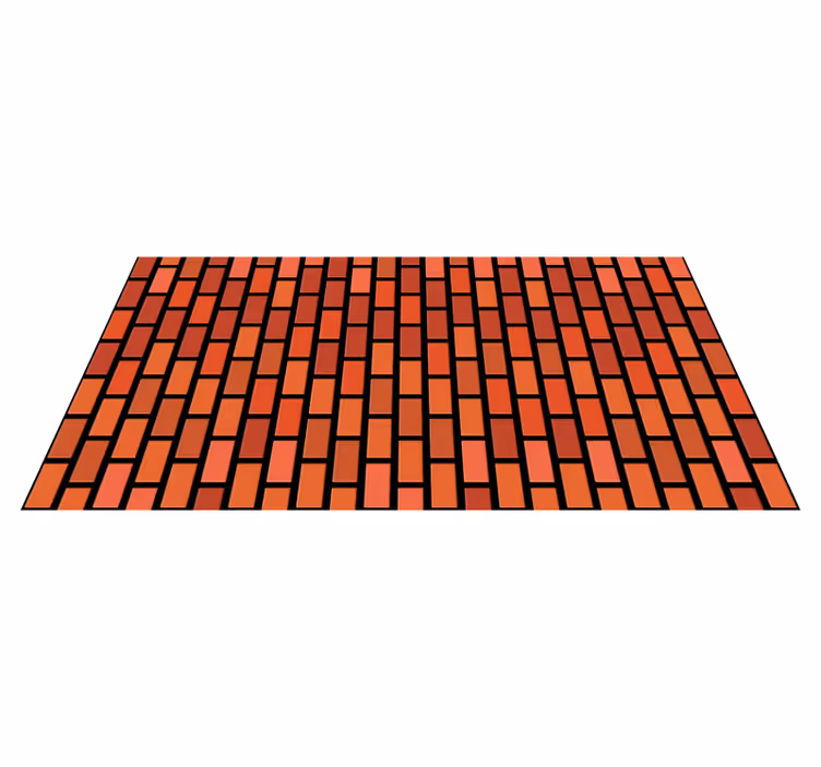 Geometrik karo simülasyonu doku efektli pvc halı - TenStickers