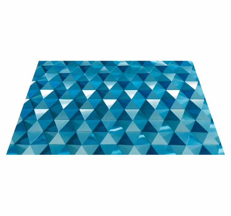 Elmas 3d desen geometrik kilim - TenStickers