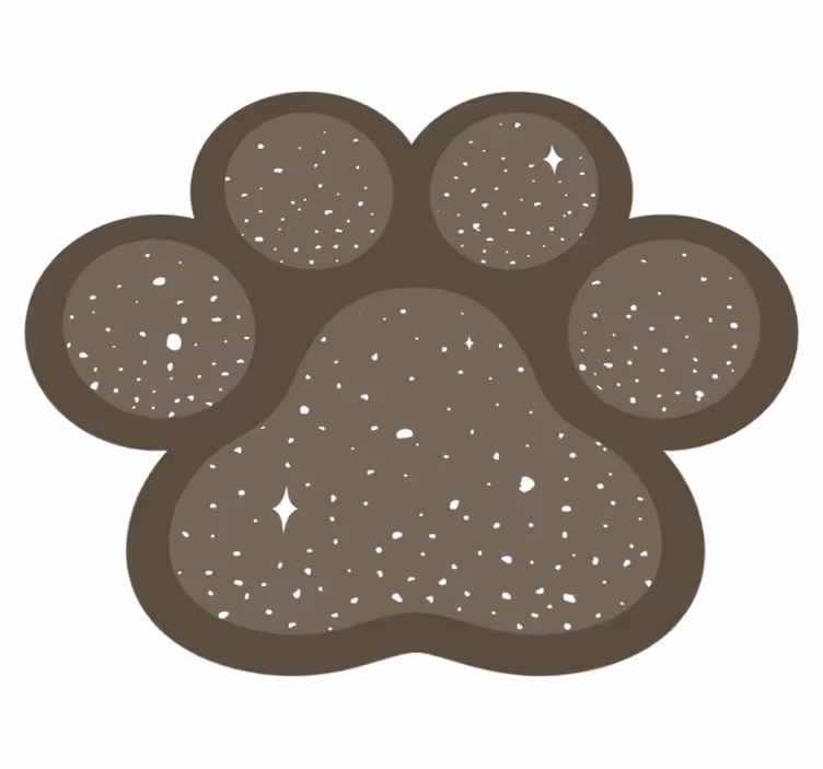 Vinil halı köpek pençe hayvan kilim - TenStickers