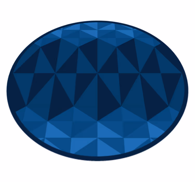 Geometrik dairesel tasarım geometrik pvc halı - TenStickers