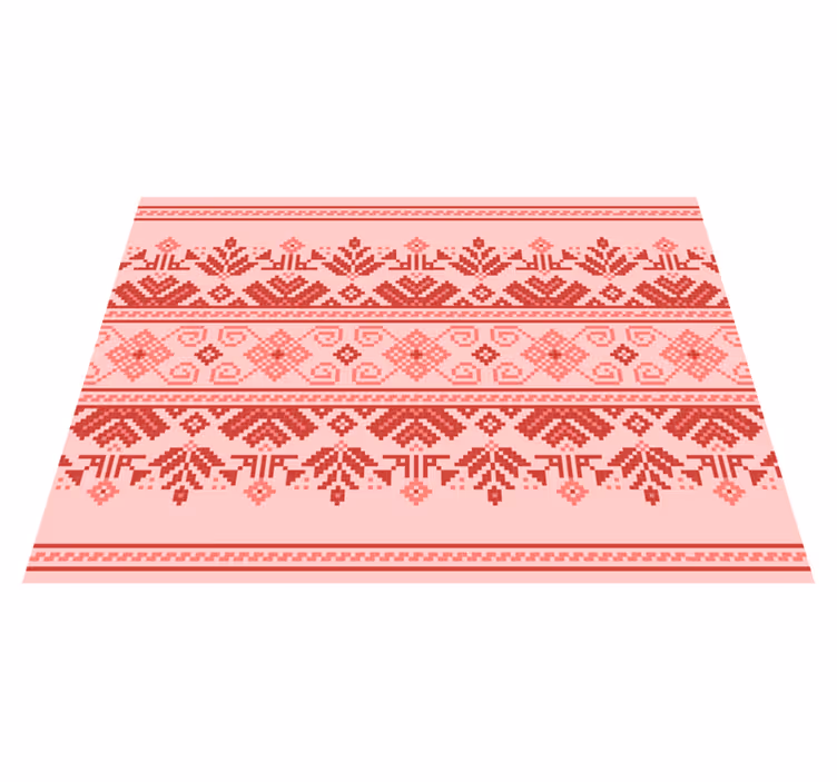 Etnik süs deseni mandala pvc halı - TenStickers