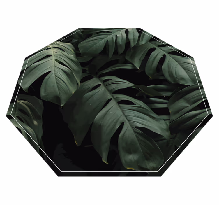 Monstera çiçek kilim bırakır - TenStickers