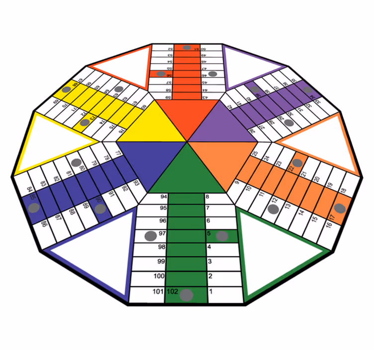 Klasik parchis oyun matı - TenStickers